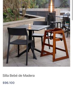 Silla niños restaurante 