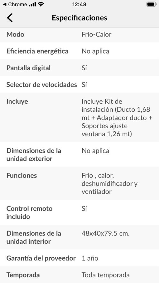 Aire Acondicionado Portátil