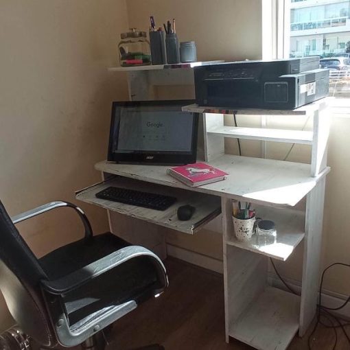 Monitor + escritorio + silla