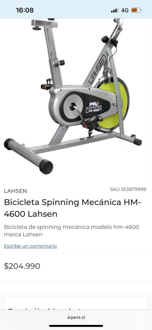 Bicicleta Spinning