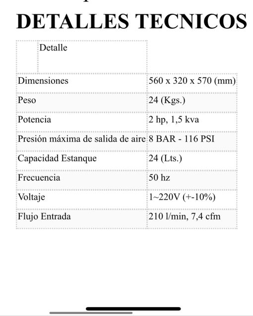 Compresor vento 2000