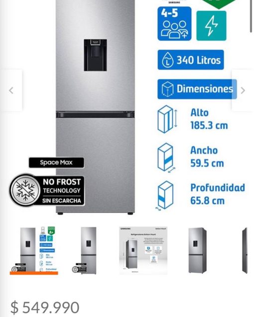 Refrigerador Samsung 340 litros