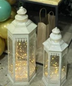 Set de faroles decorativos + luces